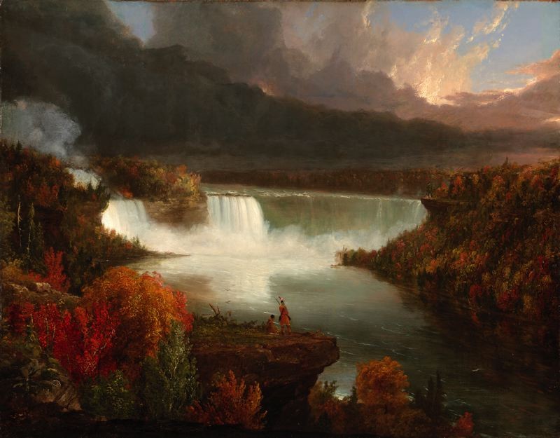 bức tranh Distant View of Niagara Falls.jpg