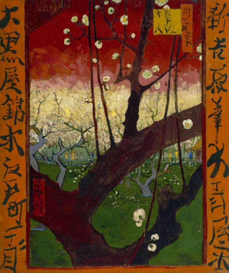 Bức tranh Flowering Plum Orchard.jpg