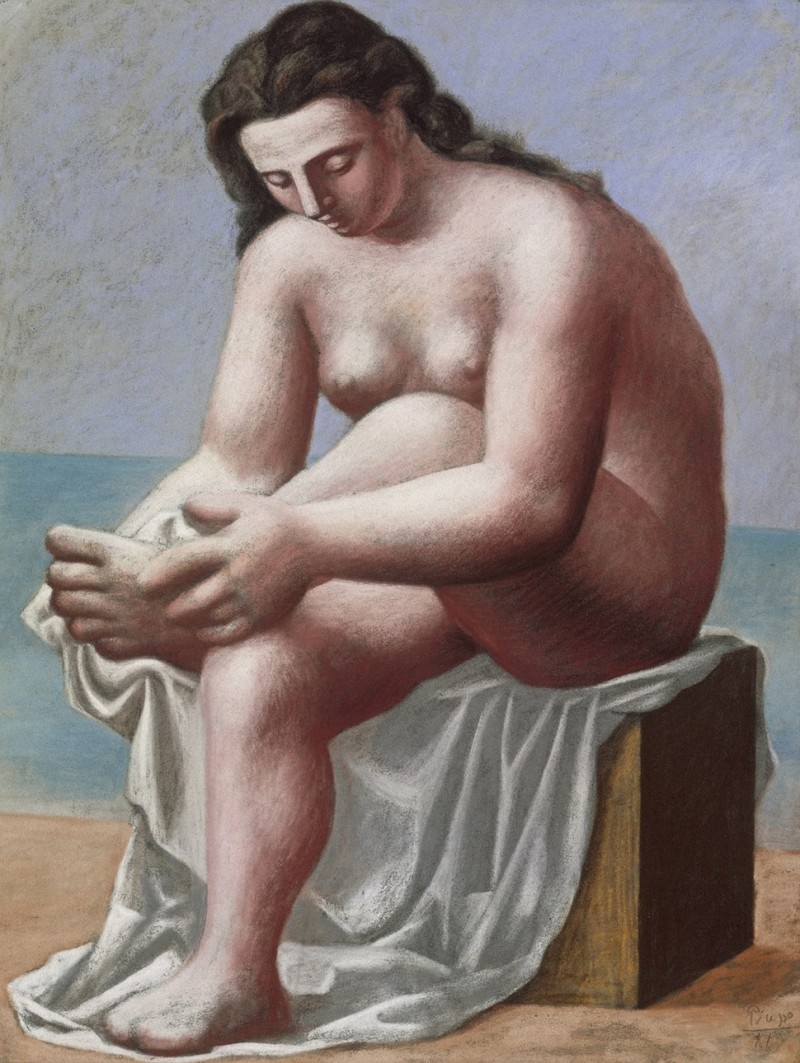 Bức tranh Seated Nude Drying her Foot.jpg