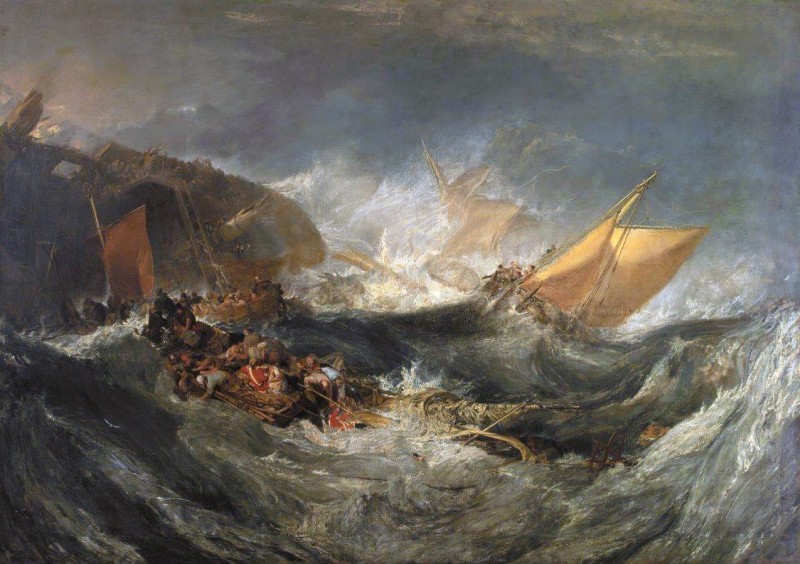 Bức tranh The Wreck of a Transport Ship.jpg