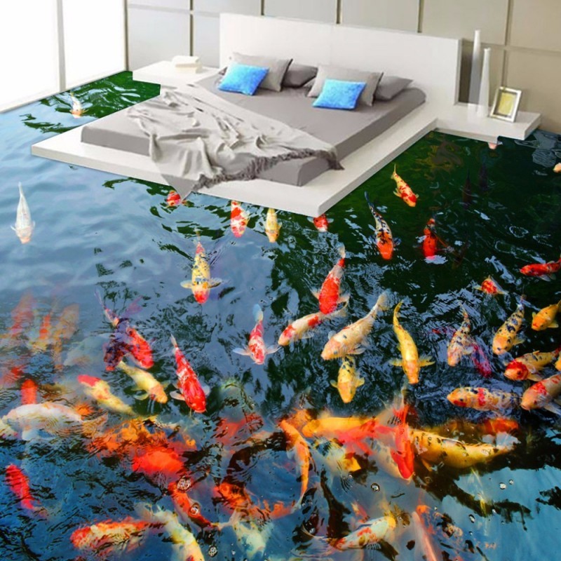 Tranh cá chép 3D cho phòng ngủ.jpg