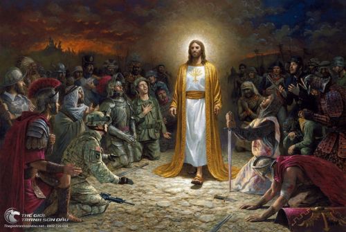 Tranh Chúa Jesu Với Các Binh Lính Ai Cập
