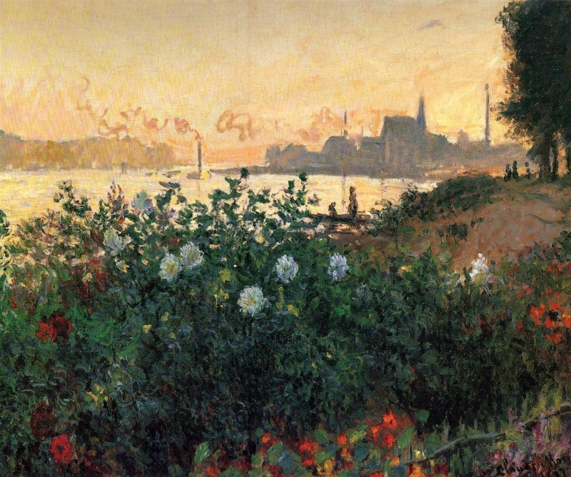 Bức tranh Flowers On The Riverbank.jpg