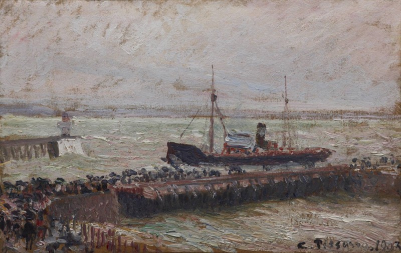Bức tranh Ship entering the Harbor at Le Havre.jpg