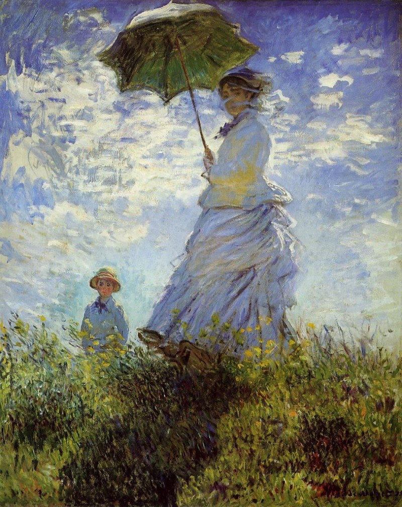 Bức tranh Woman With A Parasol.jpg