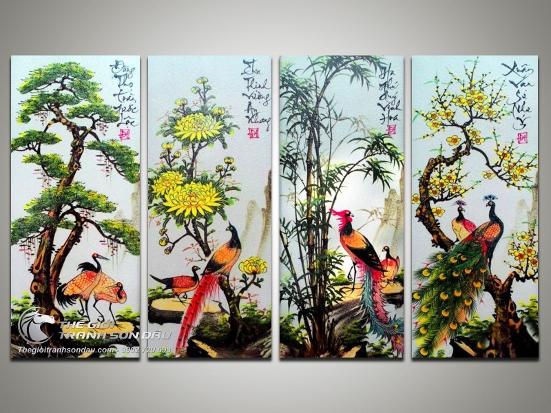 Tranh bộ 4 tấm tùng cúc trúc mai.jpg
