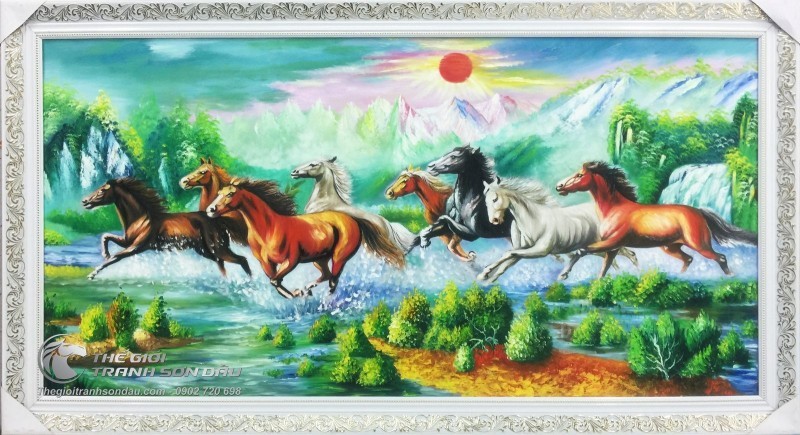Tranh Đàn Ngựa Chạy Trên Nước.jpg