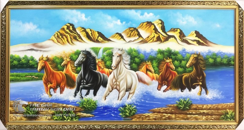 Tranh Mã Đáo Thành Công Treo Phong Thủy.jpg
