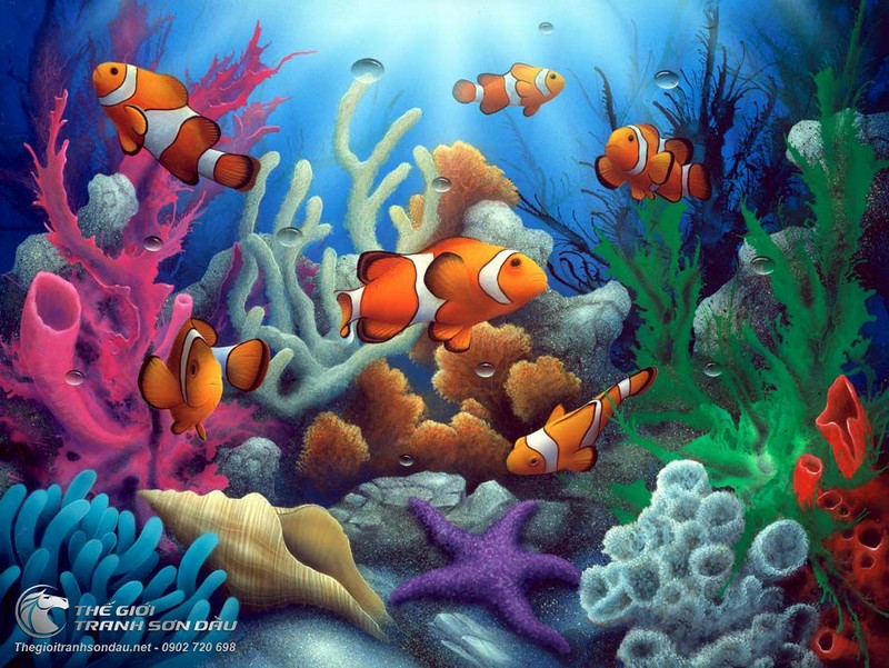 Hãy đắm chìm trong thế giới san hô dưới biển tuyệt đẹp qua bức tranh vẽ này! Với những nét vẽ tinh tế và sạch sẽ, bạn sẽ cảm nhận được sự tươi mới và sự sống động của vùng biển xanh tuyệt đẹp.