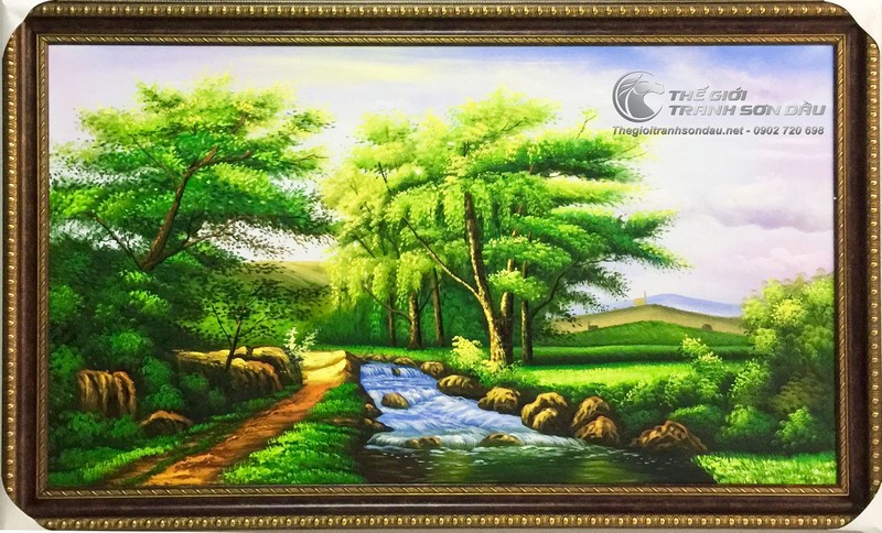 Tranh rừng cây tranh sơn dầu phong cảnh rừng cây đẹp SB178  Tranh Sơn Dầu  Đẹp Việt  Xưởng tranh sơn dầu