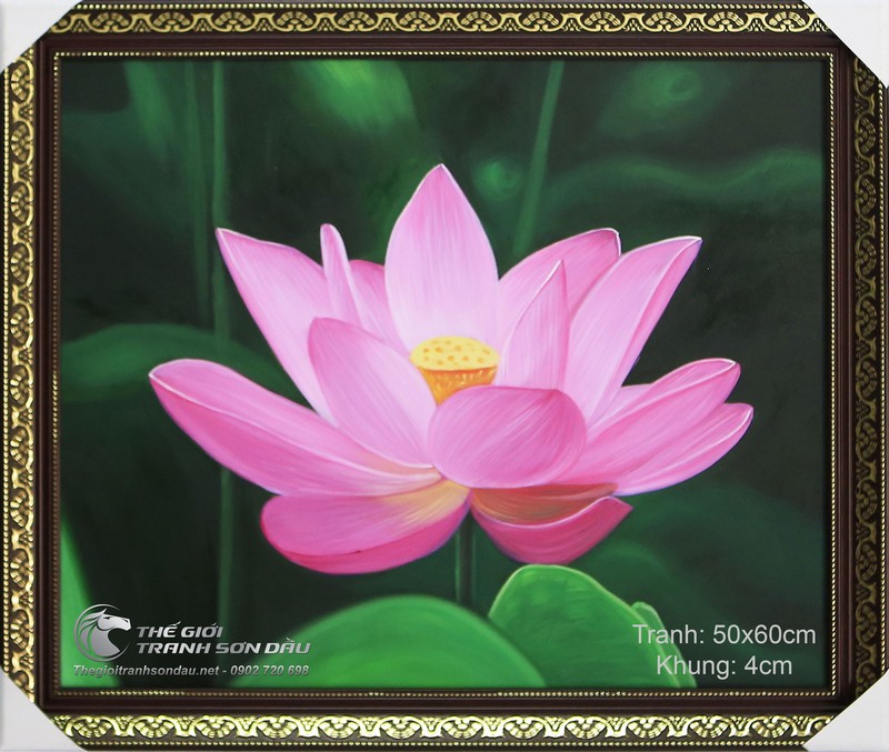 Vẽ tranh hoa sen 3D tại Spa Lạc Trung Hà Nội  TT170LHAR  LEHAIS ART