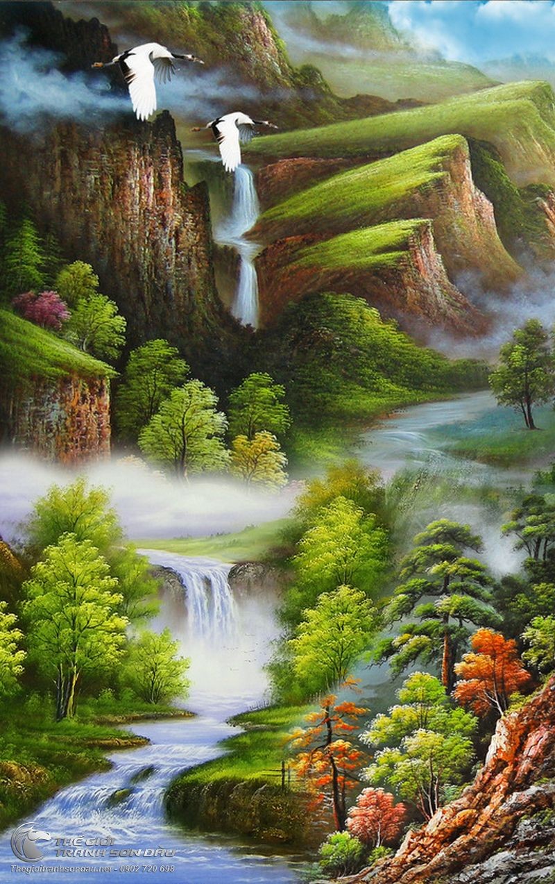 Bộ sưu tập tranh phong cảnh đẹp nhất thế giới  Tranh Phương Nguyên  Cửa  hàng tranh sơn dầu tphcm