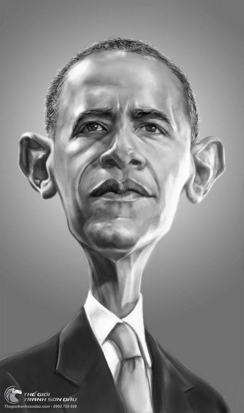 Tranh Vẽ Biếm Họa Tổng Thống Obama