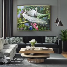 Tranh Bạch Khổng Tước