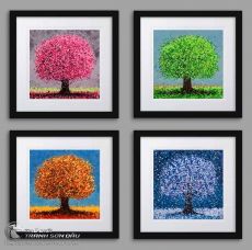 Tranh Bộ 4 Bức Xuân Hạ Thu Đông