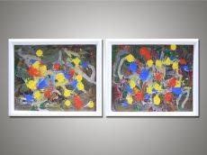 Tranh Bộ Trừu Tượng 2 Bức