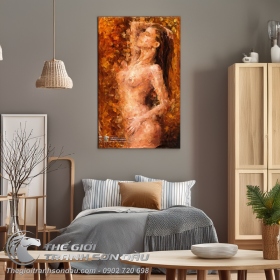 Tranh Chân Dung Thiếu Nữ Khỏa Thân