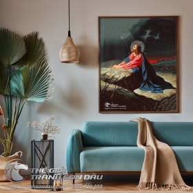 Tranh Chúa Jesu Cầu Nguyện Trên Núi Xinai