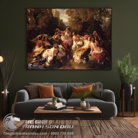 Tranh Cổ Điển Châu Âu Khỏa Thân Nghệ Thuật