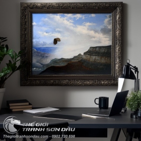 Tranh Đại Bàng Bay Qua Núi Cao