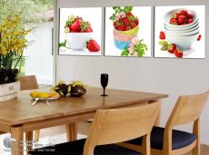 Tranh Dâu Đỏ Tuyệt Đẹp