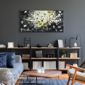 Tranh Hoa Đắp Dày Kiểu Hiện Đại