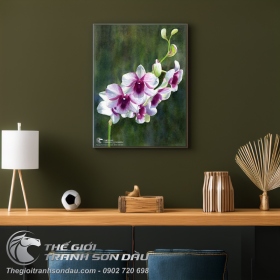 Tranh Hoa Lan Tím