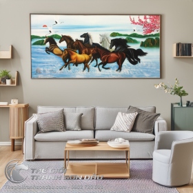 Tranh Mã Đáo Thành Công Chạy Trên Nước