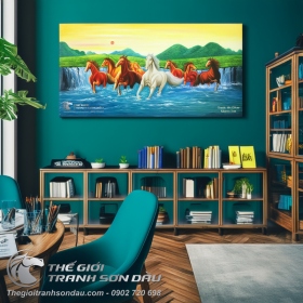 Tranh Mã Đáo Thành Công Chạy Từ Đồng Cỏ