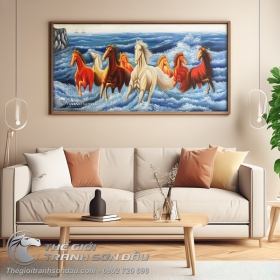 Tranh Mã Đáo Thành Công Phong Thủy Hợp Mạng Thủy