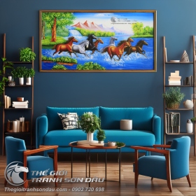 Tranh Mã Đáo Thành Công Tặng Nhà Mới