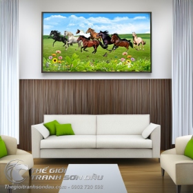 Tranh Mã Đáo Truy Phong Trên Thảo Nguyên