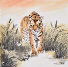 Tranh Mãnh Hổ Đi Tìm Mồi