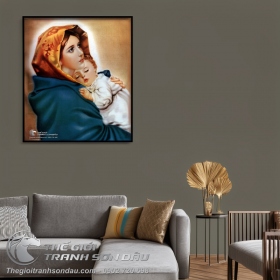 Tranh Mẹ Maria Hài Đồng Jesu