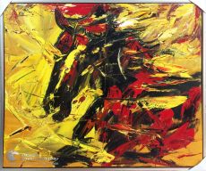 Tranh Ngựa Bán Trừu Tượng Nghệ Thuật