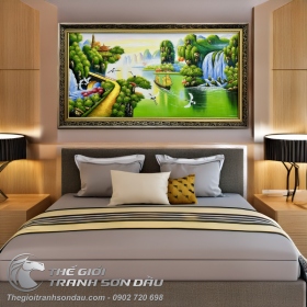 Tranh Núi Nước Sơn Thủy Thuận Buồm Xuôi Gió