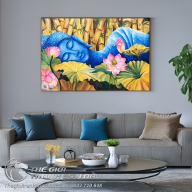 Tranh Phật Và Hoa Sen