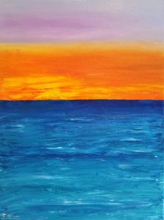 Tranh Phong Cảnh Biển Xanh Ngắt