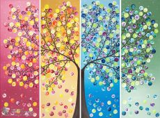 Tranh Phong Cảnh Sơn Dầu Bốn Mùa Đơn Giản