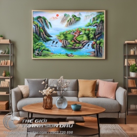 Tranh Phong Cảnh Sơn Thủy Ánh Mặt Trời