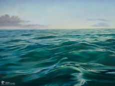 Tranh Sơn Dầu Biển Xanh Ngắt