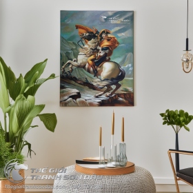 Tranh Sơn Dầu Cổ Điển Napoleon Cưỡi Ngựa