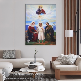 Tranh Sơn Dầu Gia Đình Thánh Gia