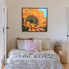 Tranh Sơn Dầu Hoa Hướng Dương Rực Rỡ