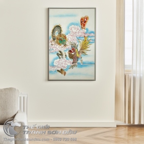 Tranh Sơn Dầu Long Phụng Phong Thủy Đẹp