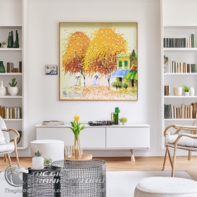 Tranh Sơn Dầu Phố Trát Bay Nghệ Thuật