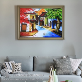 Tranh Sơn Dầu Phong Cảnh Phố Cổ Việt Nam