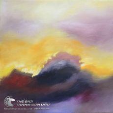 Tranh Sơn Dầu Trừu Tượng Cảm Xúc Bình Minh