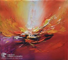 Tranh Sơn Dầu Trừu Tượng Dày Màu