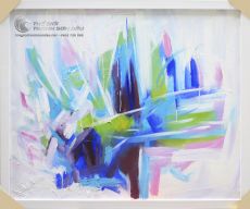 Tranh Sơn Dầu Trừu Tượng Sắc Trắng